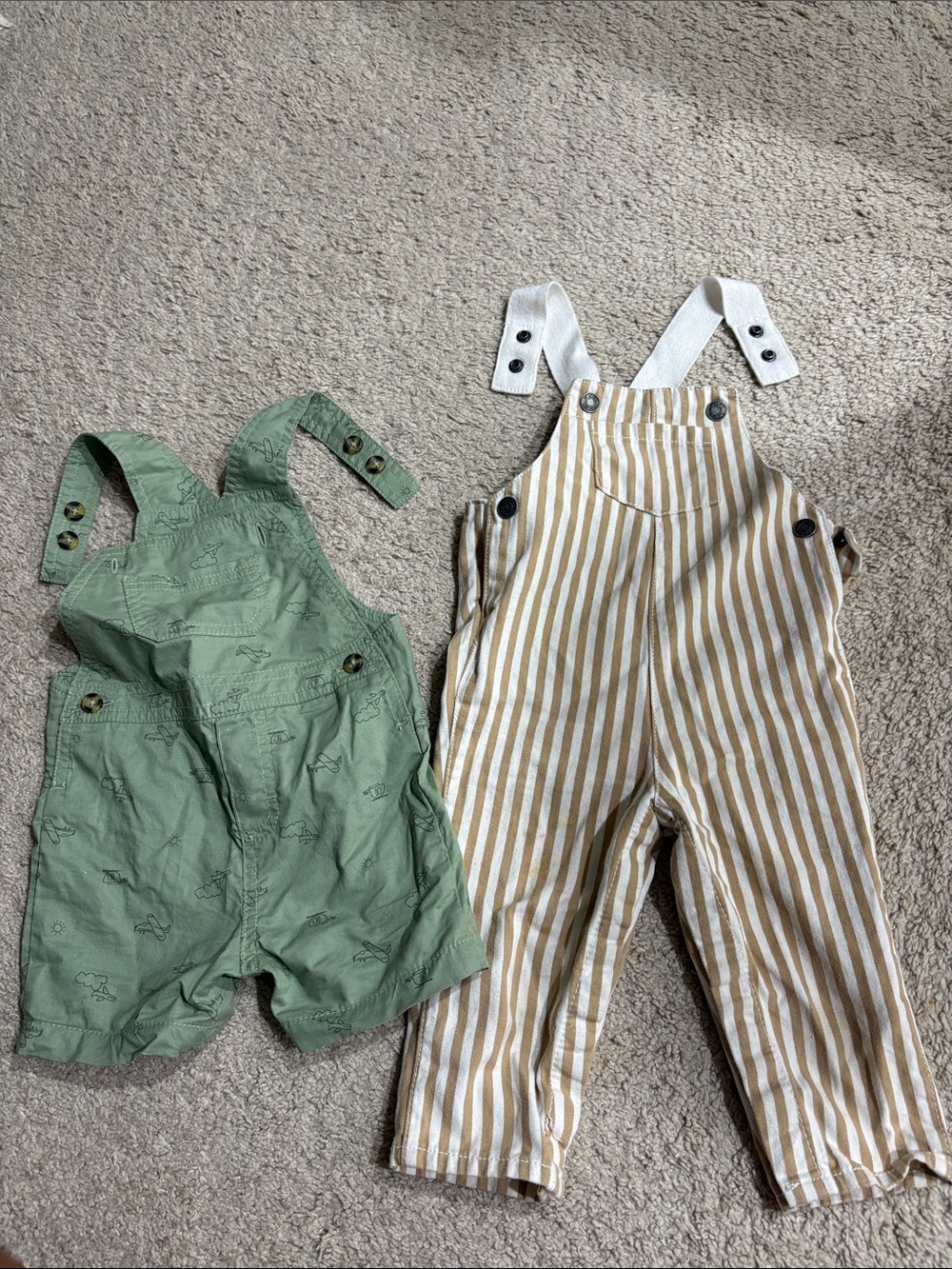 Carters Overalls bundle 9-12m